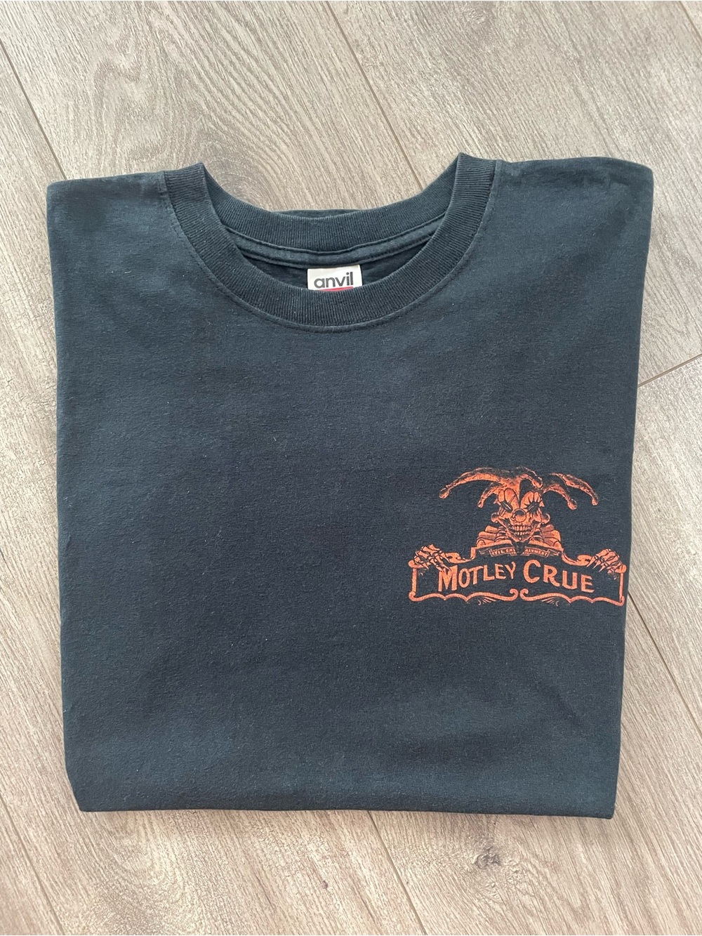 Rare 2005 Motley Crew Official Crew Member Short Sleeve Logo Tee